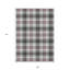 Tapis extérieur lavable à carreaux noir ivoire et rouge 9 pi x 12 pi
