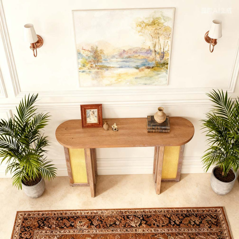Console Table Entryway Table, Brown