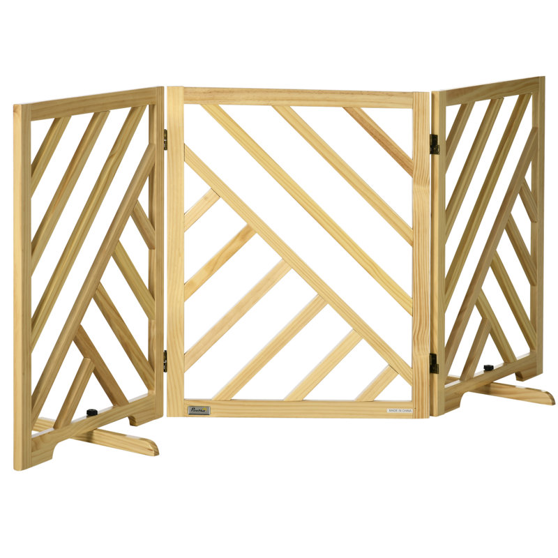 Barrière pour animaux autoportante en bois