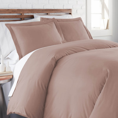 Housse de couette Southshore Basics de Southshore Fine Linens, couleur mauve doux, en microfibre doublement brossée avec fermeture éclair invisible et attaches aux coins, 1 taie d'oreiller, 1 place/1 place XL