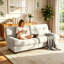 3 Seater Linen Blend Sofa-988130552