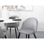 Chaise de salle à manger rembourrée et revêtue de velours-699455181