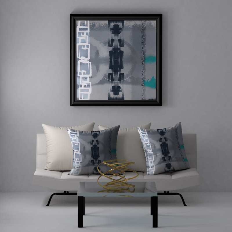 Housse et insert de coussin carré Fable Brilliant, 18" x 18"