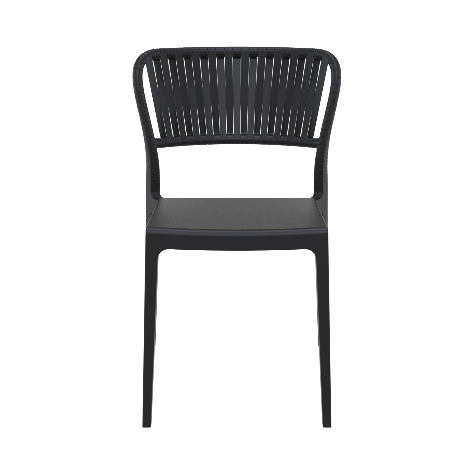 Newport Outdoor Stacking Dining Armchair, Black