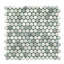 Carreau de mosaïque rond en verre 12 po x 12 po Eterna Penny-108486604