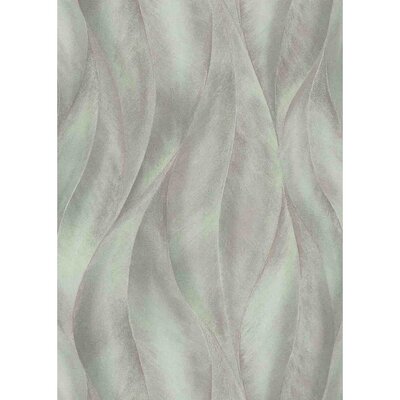 Concord Wallcoverings Modern Floral Textured Wallpaper Featuring Big Leaves, Beige White, 21In X 33Ft(56Sqft); 10148-14 -  Orren Ellis, 39A7E37AD63046B4941C5E0DB5F0ED9A