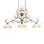 54" Long Christabel 3 Light Oblong Island Pendant