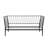 Transitional Metal Twin Daybed Frame with Angled Backrest