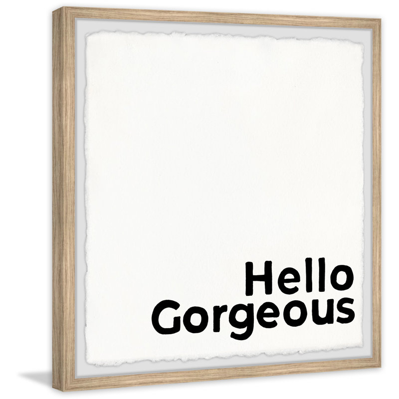 Hello Gorgeous VII by Marmont Hill - Single Picture Frame Painting, 30cm H x 30cm W x 3.81cm D
