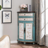 American style multi-functional corner cabinet