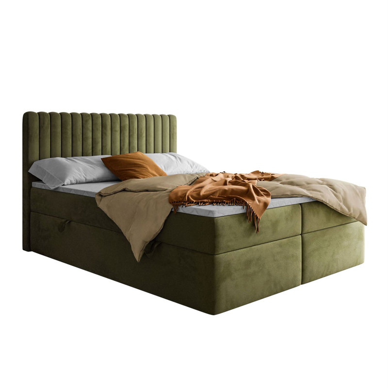 Bed Hendrick, Green Rv 215, 140 x 200cm