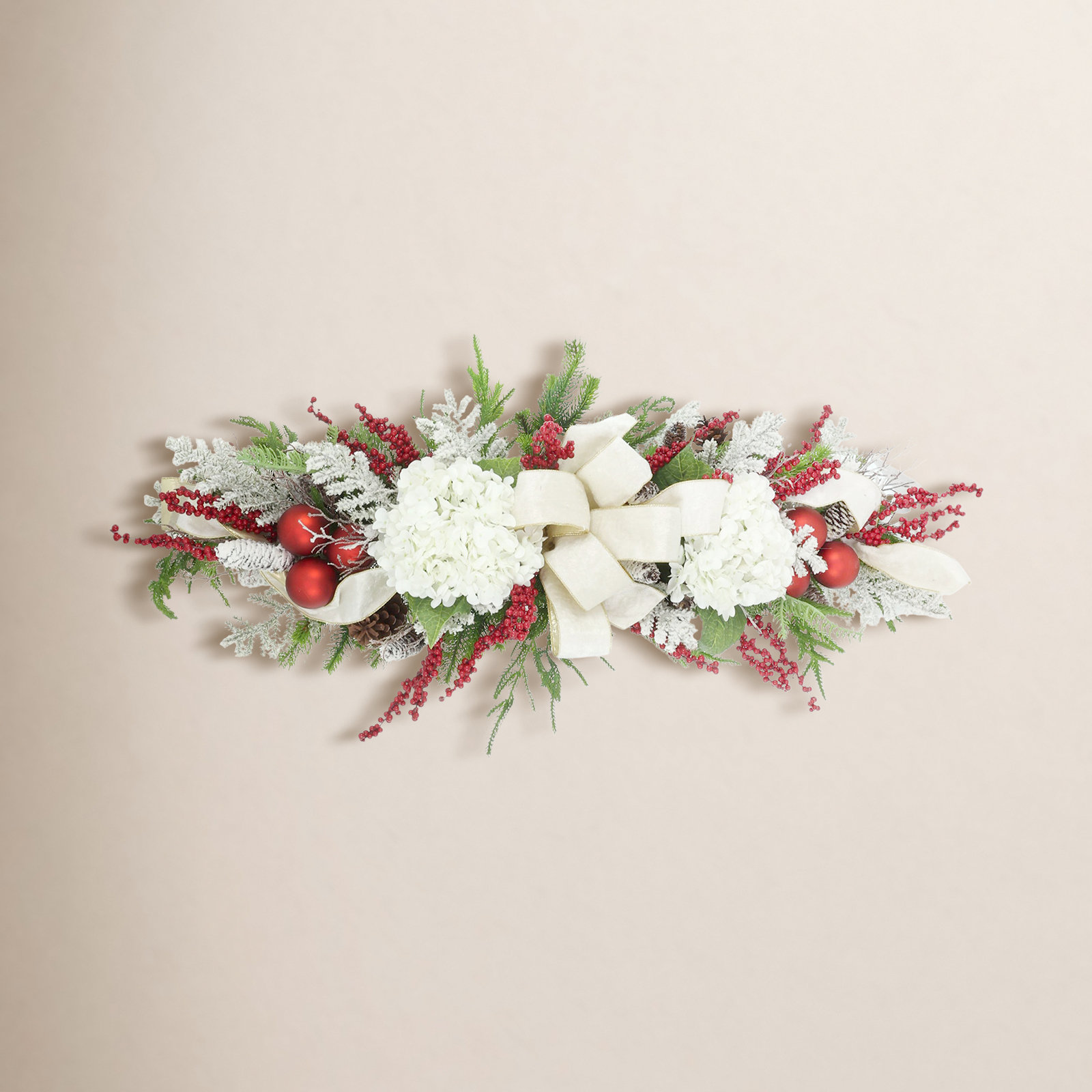 Lingel 42" Hydrangea Christmas Swag