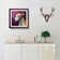 Whippet Fauvism - Single Picture Frame Print on Wood