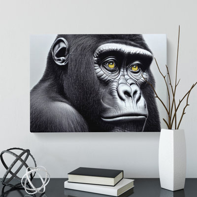Astonishing Gorilla - Wrapped Canvas