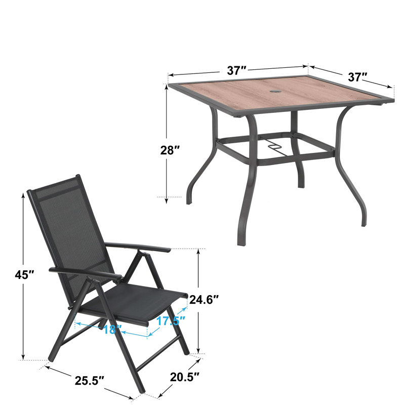 Ensemble de salle à manger pour 4 personnes Leonard