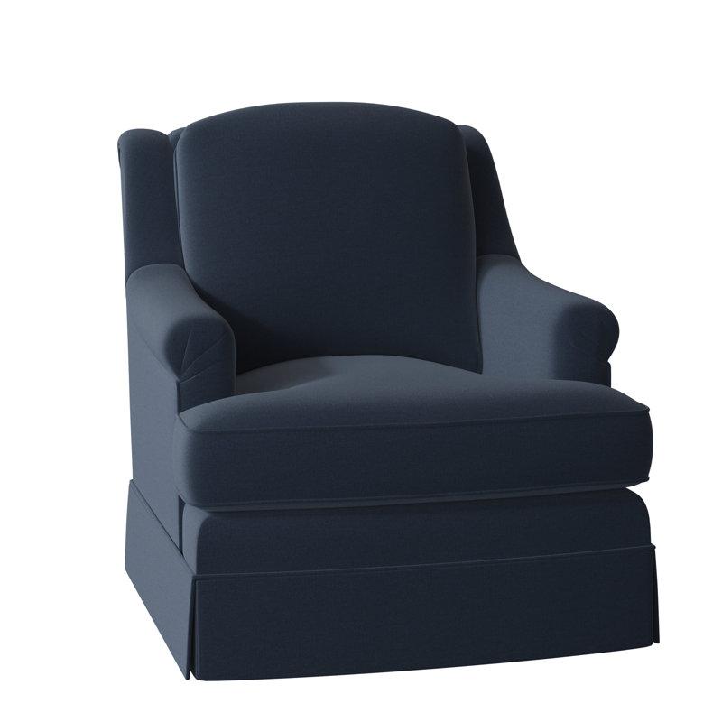 Fauteuil large 35,5 po Milan, Stationnaire, Indigo 8789