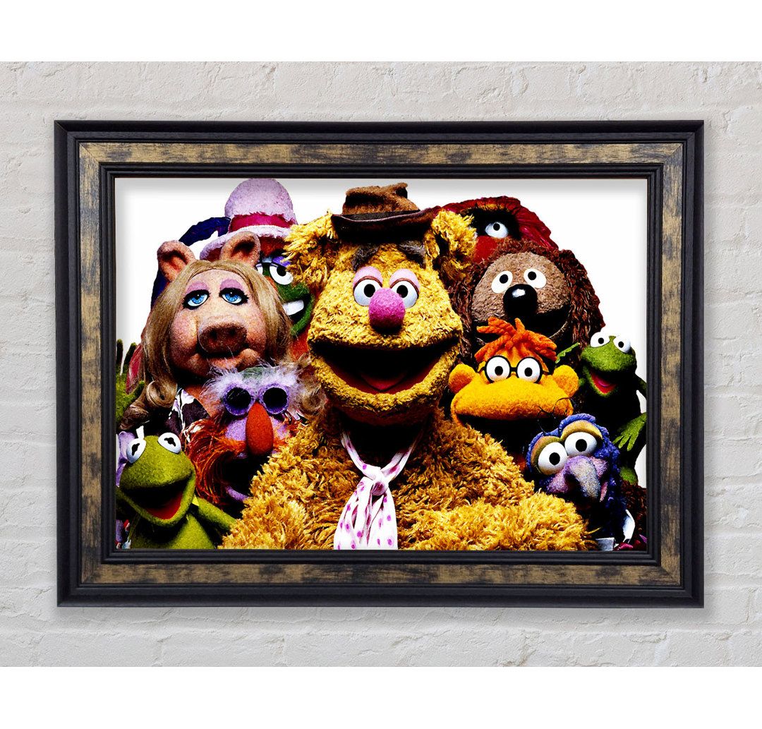 Die Muppets Crew Retro 1970S - Bilderrahmen Kunstdrucke