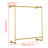 Wall Mounted Garment Rack, Gold Clothes Rack