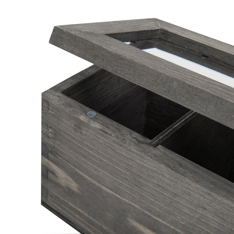 MyGift Wood Tea Box