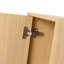 Armoire murale de salle de bain murale avec porte à fermeture douce et rangement ouvert pour organiser les articles de toilette
