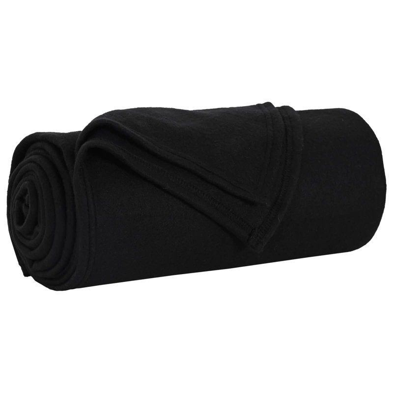 5.5-51 Throw Blanket, Black, 240cm x 220cm