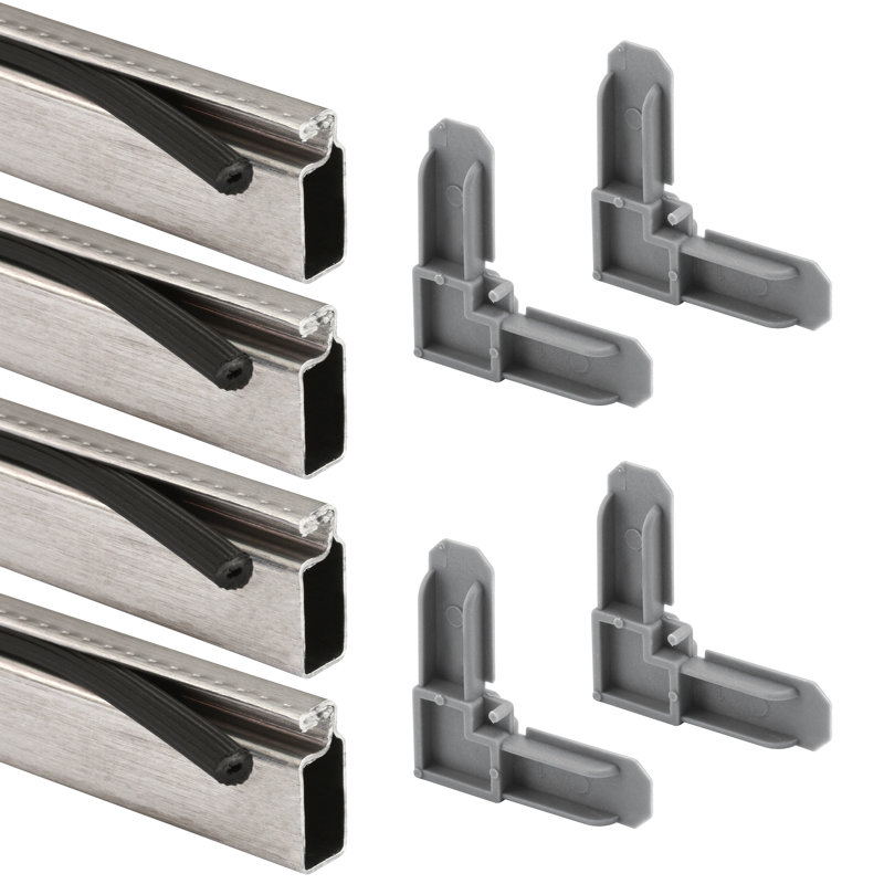 Ensemble de cadre pour écran Prime-Line, 60.875", Argent argent, 3.125"