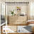 Elaren Corentin 63" Wide Dresser 9 Drawers With Storage Modern Faux Travertine Wood Chest For Bedroom Living Room-125370592