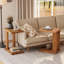 Solid Wood Pedestal End Table