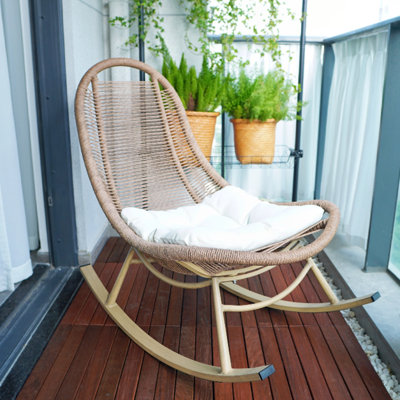 Chaise berçante en aluminium Exquise Leisure