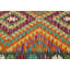 Tapis de couloir oriental fait à la main multicolore Kilim & Sumak Luvina 3X13