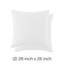 Ensemble de 2 taies décoratives matelassées en microfibre à bordure carrée et à bords passepoilés Southano Fine Linens Vilano, 26 po x 26 po, blanc éclatant-399142847-399142844