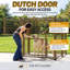 Niche pour chien modulaire robuste de 1,2 m x 2,4 m en fil soudé avec panneaux séparés