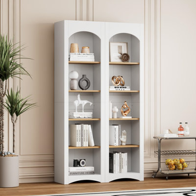 Free Standing 5 Tier Bookcase(Set of 2) by Latitude Run