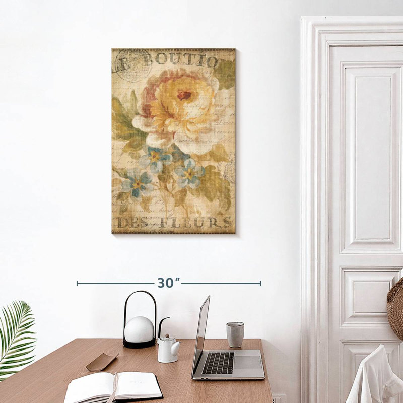 Harnek Parisian Flowers I, H 30 po x l 20 po