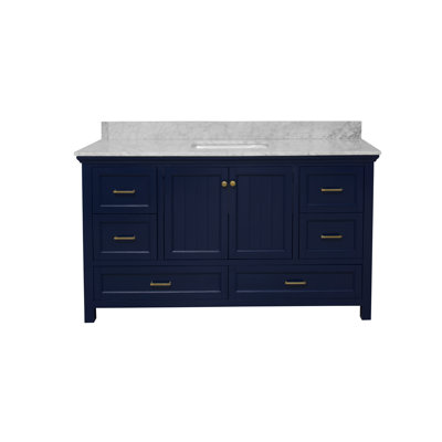 Maven 60" Carrara Marble Single Bathroom Vanity