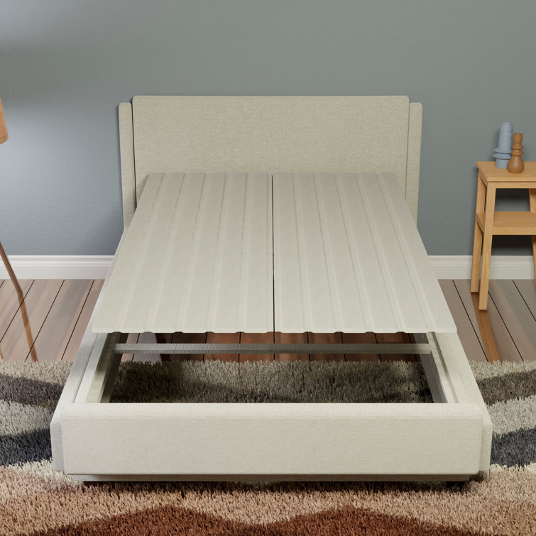 Tatum 0.68-Inch Vertical Mattress Support Wooden Bunkie Board/Slats with Cover Alwyn Home Size: Twin