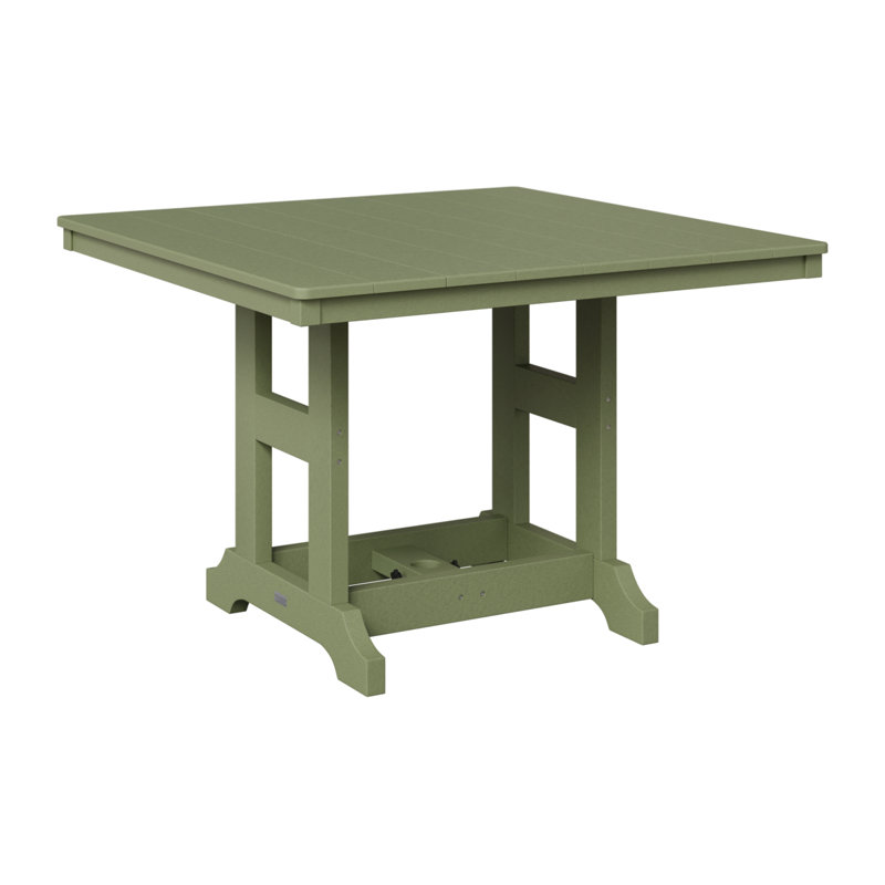 Table de bar carrée 44 po Berlin Gardens Garden Classic, H 39,5 po x l 44 po x P 44 po, Sauge