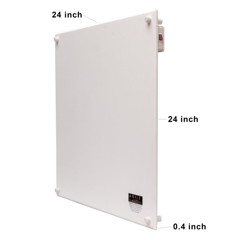 White 400W Convection Wall Mounted Space Heater