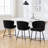 26" Boucle Fabric Counter Height Bar Stools With Metal Frame-703121845