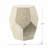 18X18x21" Hexagonal Capes Capiz Stool