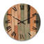 Horloge murale en bois massif Tyashia-1491741355