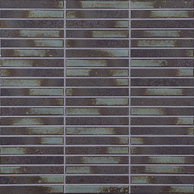 Yohen Border 0.49" x 4" Ceramic Mosaic Wall Tile