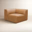 Fauteuil d'angle en cuir véritable Foley-105919158