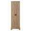 Armoire de rangement avec deux portes pour salle de bain, bureau, tablette réglable, panneau de fibres à densité moyenne, brun-1623350084