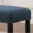 Blue Linen And Cotton Upholstered Dining Bench With Intriguing Nailhead Trim - Solid Hardwood Legs, Modern Design, 44"W X 16.5"D 19"H In Fascinating Base, Luxury Seat,-1202205110