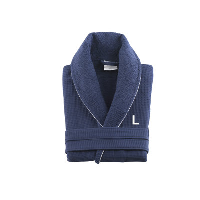 Monogrammed Waffle Turkish Cotton Bathrobe