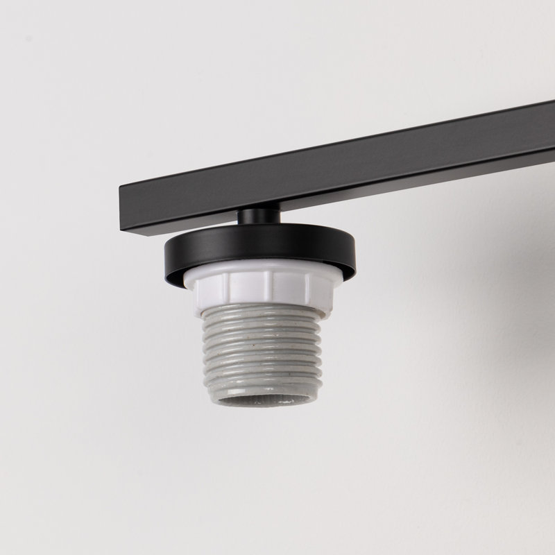 Éclairage pour meuble-lavabo à intensité variable Ellysen, Noir mat, 5