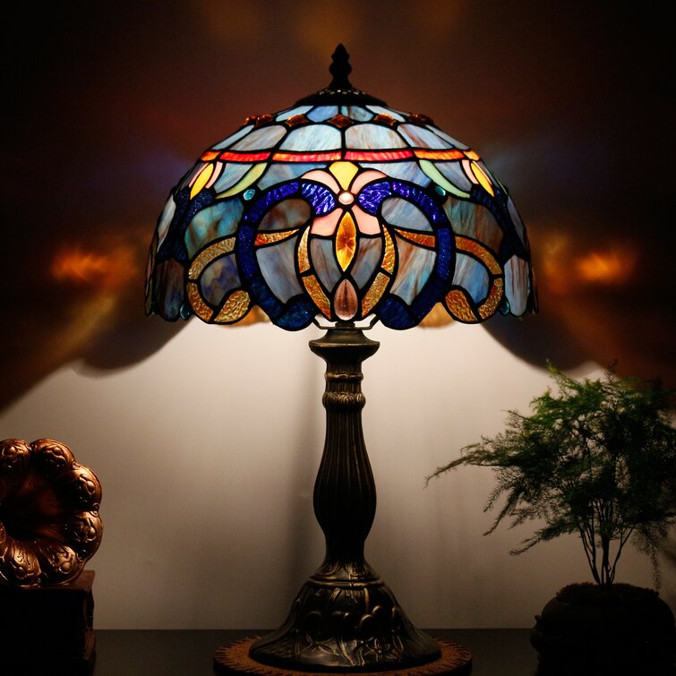 New Tiffany Table Lamp With Dragonfly Design 10 Inch Lamp Bedside Bedr –  CASPERi