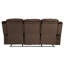 Canapé moderne manuel 1pc avec accoudoirs rembourrés et capitonnés à l'horizontale, port USB, finition chocolat, mobilier de salon principal-1066099305