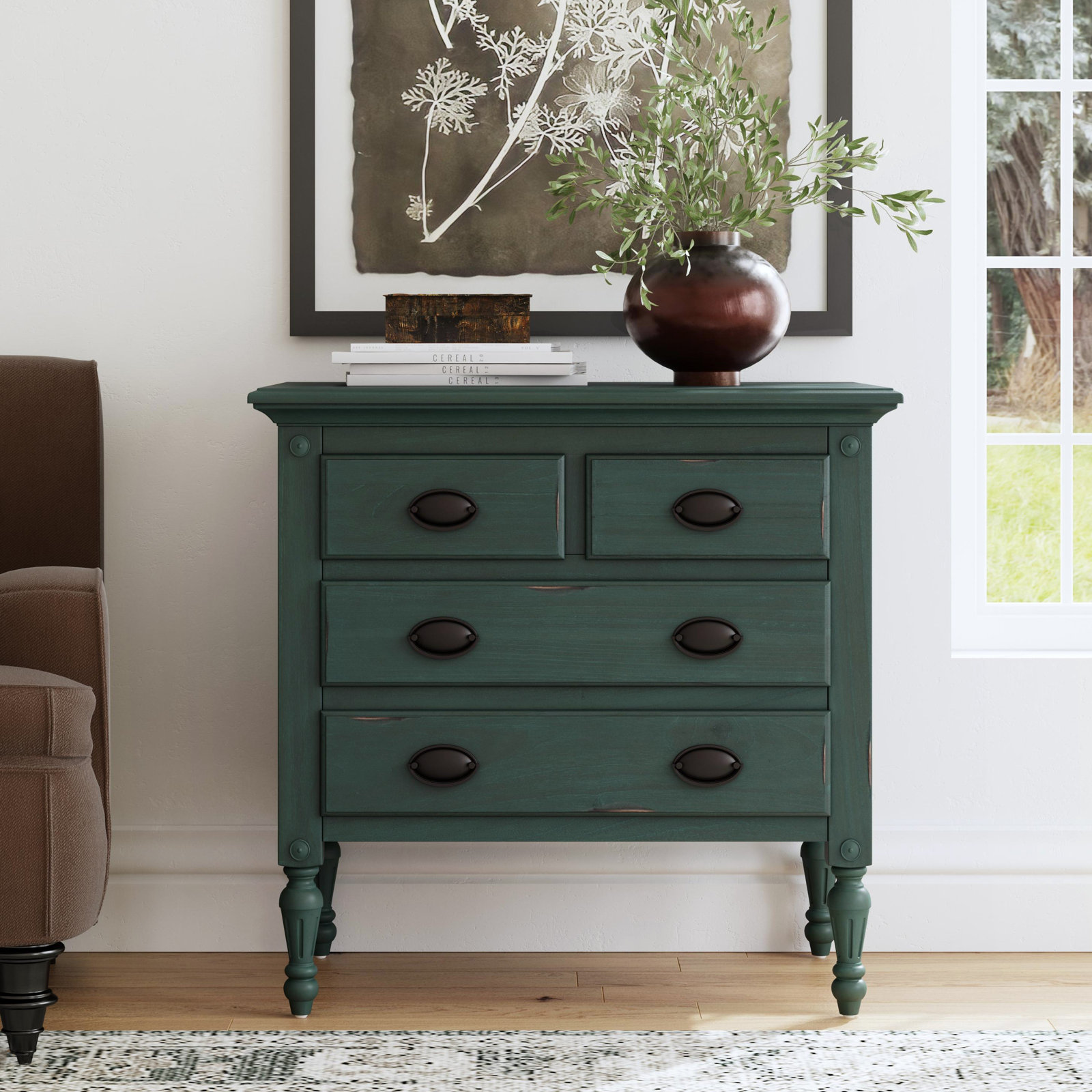 Eros Accent Chest, Green